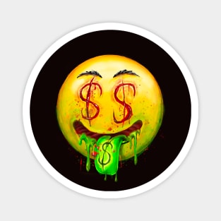 Money face emoticon Magnet